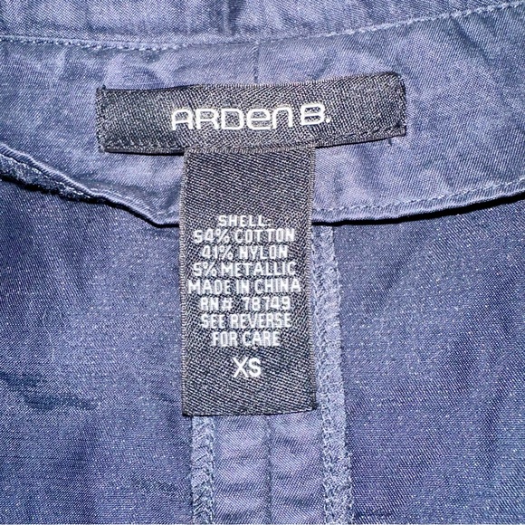 Arden B Navy Blue Blouse - Picture 5 of 5